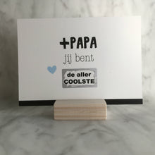 Afbeelding in Gallery-weergave laden, Kraskaart - + papa jij bent de aller coolste
