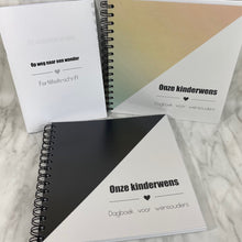 Afbeelding in Gallery-weergave laden, Invulboek 'Onze kinderwens' ZWART + gratis fertiliteitsschrift twv €9,5