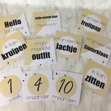 Afbeelding in Gallery-weergave laden, Mijlpaalkaarten baby 'mijn eerste jaar' GEEL