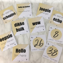 Afbeelding in Gallery-weergave laden, Mijlpaalkaarten zwangerschap GEEL