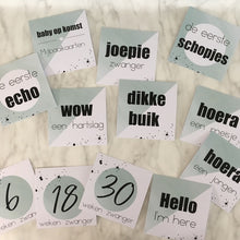 Afbeelding in Gallery-weergave laden, Mijlpaalkaarten zwangerschap MINT
