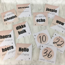 Afbeelding in Gallery-weergave laden, Mijlpaalkaarten zwangerschap ROOS