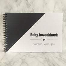 Afbeelding in Gallery-weergave laden, Invulboek 'Babybezoekboek' ZWART