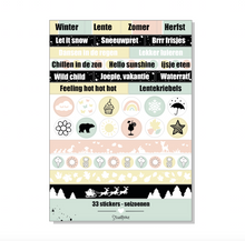 Afbeelding in Gallery-weergave laden, Stickervel -set van 4 thema's-