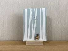 Afbeelding in Gallery-weergave laden, Set van 20 kerstkaarten met houten figuurtje