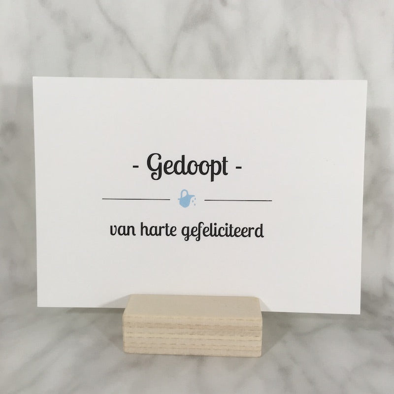 Postkaart - gedoopt